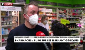 Le rush des tests antigéniques en pharmacie