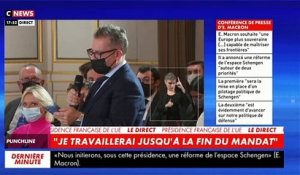 Conférence de presse : Ecoutez les mots très violents de Frédéric Haziza de Radio J qui interroge le Président sur Eric Zemmour et la réponse très posée d'Emmanuel Macron