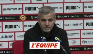 Genesio : « On doit encore acquérir de l'expérience » - Foot - L1 - Rennes