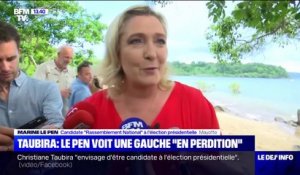 Marine Le Pen: "Je crois que la gauche est totalement en perdition, ils ne savent plus du tout comment sortir de cette spirale"