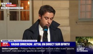 Variant Omicron: Gabriel Attal, porte-parole du gouvernement, précise que l'épidémie repart à la hausse