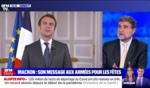 Emmanuel Macron dit sa "reconnaissance" aux armées à l'occasion des fêtes
