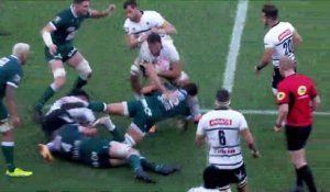 TOP 14 - Essai de Axel MULLER (CAB) - Section Paloise - CA Brive - J14 - Saison 2021/2022