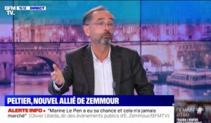 Robert Ménard juge "maladroite" la réaction de Marine Le Pen suite au ralliement de Guillaume Peltier à Éric Zemmour