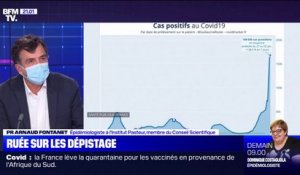 Covid-19: le pic de l'épidémie est attendu "plutôt pour la deuxième semaine de janvier, d'abord en Île-de-France", selon le Pr Arnaud Fontanet