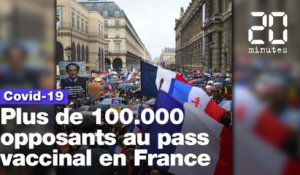 Coronavirus: Plus de 100.000 opposants au pass vaccinal ont défilé en France