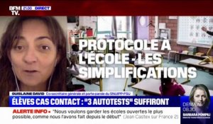 Guislaine David (SNUIPP-FSU): "Jean Castex ne nous rassure pas du tout, on va maintenir l'appel à la grève"