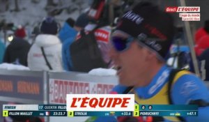 L'arrivée de Fillon-Maillet vainqueur du sprint de Ruhpolding - Biathlon - CM (H)