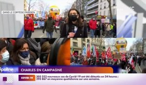 Charles en campagne : Candidats de gauche/enseignants, un défilé en parallèle - 14/01