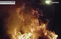 En Espagne, des chevaux bravent les flammes lors d'un festival traditionnel