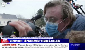 Accueilli par une trentaine de manifestants, Éric Zemmour écourte son déplacement à Calais