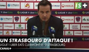 J.Stéphan : "le classement ne change rien" - Ligue 1 Uber Eats Clermont 0 - 2 Strasbourg