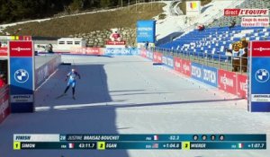 Justine Braisaz-Bouchet remporte l'individuel d'Antholz devant Julia Simon - Biathlon - CM (F)