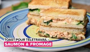 Recette de toast : le sandwich au saumon et aux épinards