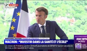 Emmanuel Macron souhaite un investissement massif sur l'école et la santé
