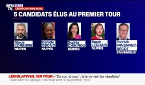 Législatives 2022: quatre candidats de la Nupes et un candidat Ensemble élus dès le premier tour, trois ministres en difficulté