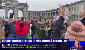 Covid-19: à Bruxelles, des heurts ont éclaté entre la police et des manifestants opposés aux restrictions sanitaires