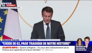Emmanuel Macron aux rapatriés d'Algérie: "Le massacre du 26 mars 1962 est impardonnable pour la République"