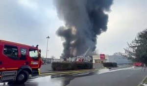 Incendie Centrakor à Langon (Gironde)