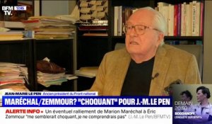 Un ralliement de Marion Maréchal à Éric Zemmour ? "Choquant" pour Jean-Marie Le Pen, qui apporte son soutien à sa fille