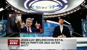 Jean-Luc Mélenchon est-il mieux loti en 2022 qu'en 2017 ?