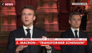 Emmanuel Macron : «Nous devons repenser les équilibres de Schengen»