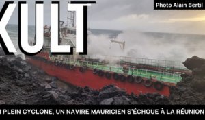 En plein cyclone, un navire mauricien s’échoue à La Réunion