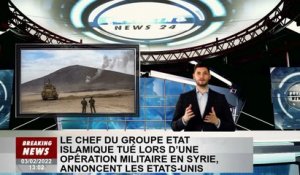 Le chef de l'État islamique tué lors d'une opération militaire en Syrie, annonce les États-Unis