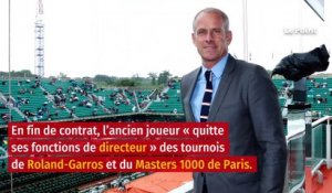 Démission de Guy Forget, patron du tournoi de tennis Roland-Garros