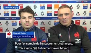 XV de France - Ibañez : "Un soulagement pour Momo Haouas"