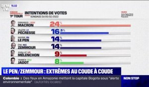 Marine Le Pen et Éric Zemmour au coude-à-coude dans les sondages