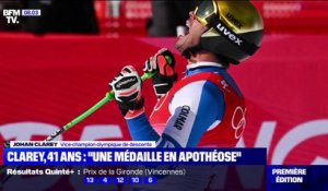 JO 2022: l'émotion de Johan Clarey, désormais vice-champion olympique de descente à 41 ans