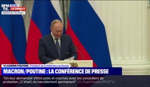 Vladimir Poutine: "Les pourparlers avec Monsieur Macron ont été riches en contenu et très fructueux"