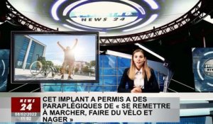 Cet implant permet aux paraplégiques de "reprendre la marche, le vélo et la natation"