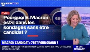 Pourquoi Emmanuel Macron est-il dans les sondages alors qu'il n'est pas officiellement candidat? BFMTV répond à vos questions