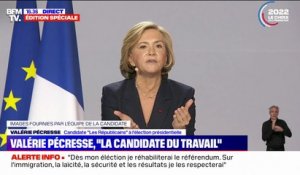 Valérie Pécresse: "Dans la nouvelle France, celui qui touche le RSA donnera chaque semaine 15h d'activité à la société"