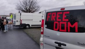 Le convoi de la liberté : des véhicules rassemblés au Heyzel