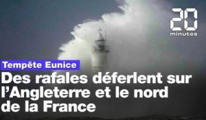 Tempête Eunice: Des rafales déferlent sur l'Angleterre et le nord de la France