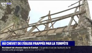Pas-de-Calais: à Clerques, où la tempête Eunice a arraché le toit d'une église, les habitants se mobilisent pour protéger le bâtiment