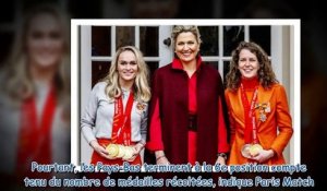 Maxima des Pays-Bas - la reine et son mari rendent hommage aux médaillés des JO d'hiver de Pékin