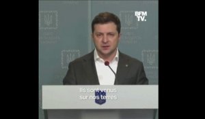 Volodymyr Zelensky (président de l'Ukraine): "Nous donnerons des armes à tous ceux qui veulent défendre notre souveraineté"