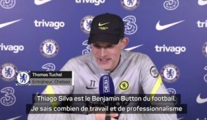 Chelsea - Tuchel heureux de la prolongation de contrat de Thiago Silva, "le Benjamin Button du football"