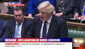 Boris Johnson: "Nous allons pouvoir exclure les banques russes du système financier britannique"