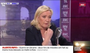 Marine Le Pen: "Je considérais qu'il était peu plausible que Vladimir Poutine envahisse l'Ukraine, il l'a fait"
