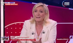 Marine Le Pen: "Qu'est-ce qu'Eric Zemmour apporte comme plus-value à part les outrances ?"