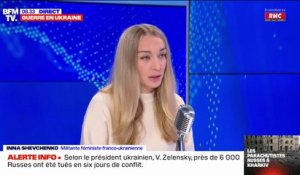 Inna Shevchenko: "Les ambitions de Vladimir Poutine vont au-delà de l'Ukraine"
