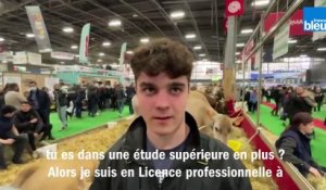 Guiot Lemoine, jeune agriculteur de 20 ans au Salon de l'agriculture
