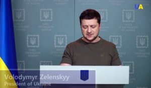 Guerre en Ukraine - Le président ukrainien Volodymyr Zelensky s'est félicité dans la nuit  d'avoir contrecarré les plans "sournois" de la Russie qui a envahi son pays