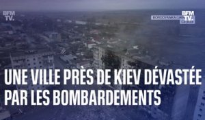 Ukraine: les images de Borodianka, petite ville à 60km de Kiev, dévastée par les bombardements