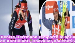 Biathlon. Sprint Femmes: Denise Herrmann Remporte Le Sprint De Kontiolahti, Chevalier-Bouchet 5e